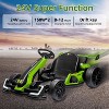 24V Kids Electric Drift Go-Kart, Adjustable Seat, 4 Speed Modes, LED Lights, Music & Horn, Battery-Powered Ride-On for Ages 6-12 - 3 of 4