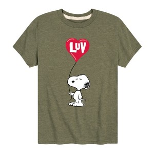 Boys' - Peanuts - Snoopy Luv Short Sleeve Graphic T-Shirt - 1 of 4