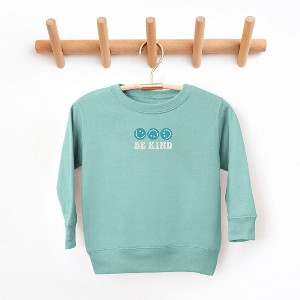 The Juniper Shop Embroidered Be Kind Turning Smiles Toddler Graphic Sweatshirt - 1 of 3