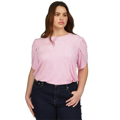 Michael Kors Womens Printed Tunic Blouse