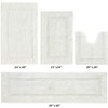 Lux Premium 100% Cotton Tufted Solid Reversible 4 Piece Bath Rug Set – Ultra-Soft, Water-Absorbent, Durable, Machine Washable Bathroom Rug - 2 of 4