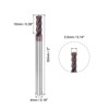 Unique Bargains HRC55 Carbide AlTiN Coated 4 Flutes Square Nose End Mill - 2 of 4