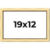 PosterPalooza | Simple Gold Picture Frame - UV Acrylic, Backing Board, Hanging Hardware Included - 2 of 4