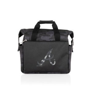 MLB Atlanta Braves On The Go Soft Lunch Bag Cooler - Black Camo - 1 of 4