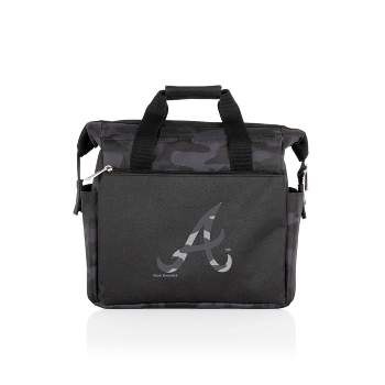 MLB Atlanta Braves On The Go Soft Lunch Bag Cooler - Black Camo