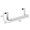 iDesign 9-inch Over-the-Cabinet Expandable Towel Bar, Set of 2, Brushed - 4 of 4