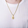 Number Necklaces Personalized Necklaces 18K Gold Plated Initial Number Pendant Stainless Steel Chain Sports Necklaces for Men Women - 2 of 4