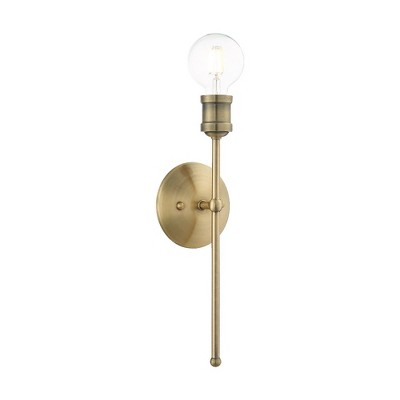 Livex Lighting Lansdale 1 - Light Sconce in  Antique Brass