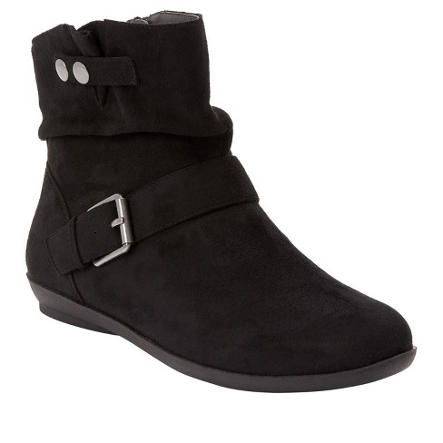 Comfortview Women s Wide Width The Adeline Bootie 9 1 2 M Black Target