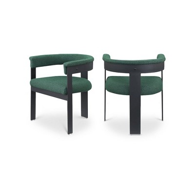 Meridian Furniture,Romeo Boucle Fabric Dining Chair, Set of 2
