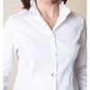 Women's Perfect Travel Sculpted Collar Shirt - habitat - 3 of 4