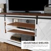 ODK Farmhouse TV Stand for TVs Up to 65" - Mid Century Entertainment Center with Storage Cabinets - Rustic Media Console Table for Living Room - 4 of 4