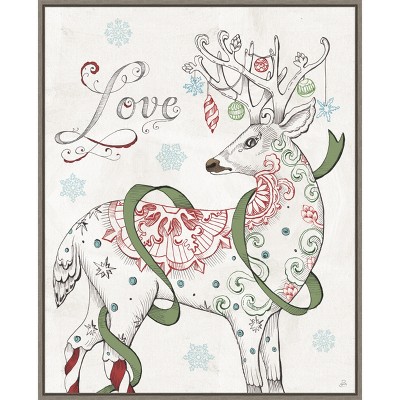 Amanti Art Christmas Season V Дафны Бриссонне , настенный принт на холсте в рамке