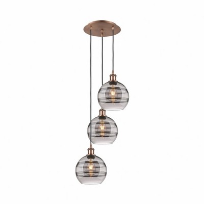 Rochester - 3 Light Cord Hung Multi Pendant In Industrial Style-30.38 Inches Tall and 14.5 Inches Wide