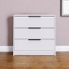 HomeRoots 28" White Three Drawer Dresser - 2 of 3