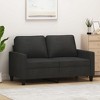 vidaXL Sofa Chair Upholstered Accent Armchair Sofa Comfort Dark Gray Fabric - 2 of 4