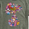 Men's - Peanuts - Snoopy Silhouette Pattern Short Sleeve Graphic T-Shirt - 2 of 4