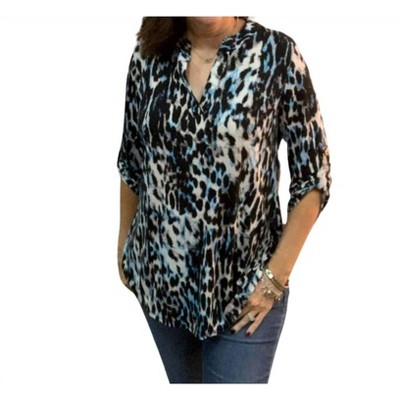Women's Animal Print Top - White Birch