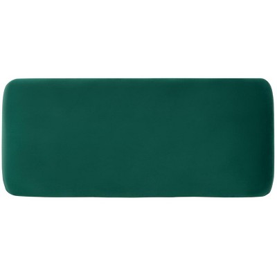 Tenko Luxe Emerald Velvet Modern Glam Accent Bench