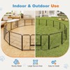 16-Panel Secure & Portable Pet Fence with Double Door, Multi-Size Configurations for Outdoor Adventures & Home Use, 23" - 3 of 4