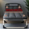 Upholstered Adjustable Daybed with Pillows, Durable Metal Frame for Guest Room, Compact Foldable Sofa Sleeper - 4 of 4