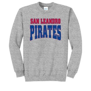Adult San Leandro High School Pirates Name Classic Fleece Crewneck