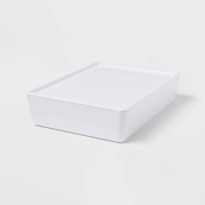 Image of 6L Stacking Bin with Lid White - Brightroom™