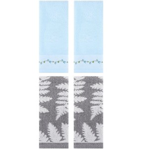 REGALWOVEN 4 Pcs Soft Absorbent Decorative Hand Towels for Bathroom Kitchen 13 x 29 Inch - 1 of 4