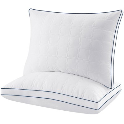 DSVIMOY Support Pillow Down Alternative Fill Pillow Set for All Sleep Positions and Comfort, White, 15.4"*11.4"*6.9"