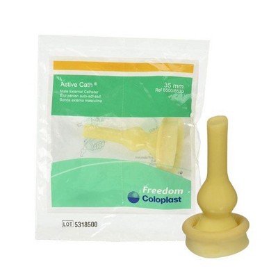 Coloplast Conveen Optima Male External Catheter, Medium (30 Millimeter Diameter), Standard, Self-Adhesive Seal, PSX Silicone, 1 Count, #22030