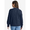 Jessica London Women's Plus Size Button Front Cable Cardigan - 3 of 4