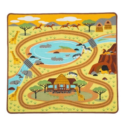 melissa and doug race track rug