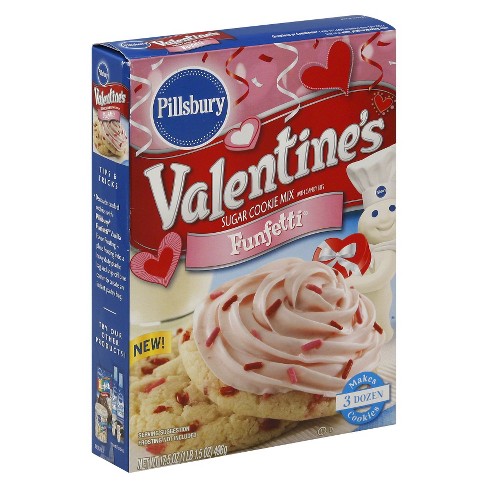 Pillsbury Valentines Funfetti Sugar Cookie Mix 17.5 Oz ...