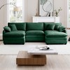 Oversized 115.34" Corduroy Modular U-Shaped Sectional Sofa with Double-Layer Cushions and 2 Ottomans, 5-Piece Free combination Sofa - 2 of 4