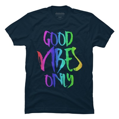 Adult Design By Humans Good Vibes Only Rainbow Pride By Samcole18 T-Shirt