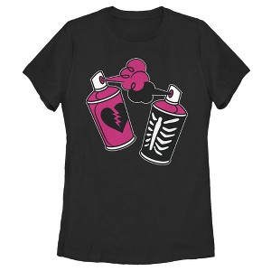 Women's Fortnite Spray Can Graffiti T-Shirt - 1 of 4