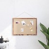 Merrick Lane Linen Display Board with Wooden Frame and Push Pins - 2 of 4