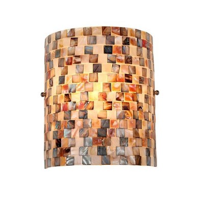 Chloe Lighting Shelley Mosaic 1 Light Wall Sconce 8.3" Wide