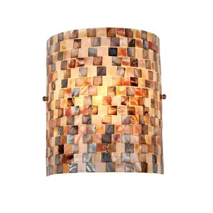 Chloe Lighting Shelley Mosaic 1 Light Wall Sconce 8.3" Wide - 1 of 3