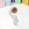 Unique Bargains Ribbon Plain Fishtail Organza Simple Style Polyester 354.33"x1.57" 1Pcs - 2 of 3