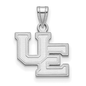 Black Bow Jewelry 10k White Gold Evansville Purple Aces NCAA Small Pendant - 1 of 3