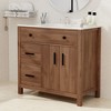Hyleory KD Freestanding Bathroom Vanity with Resin Single Sink, 24" and 36" available - 3 of 4