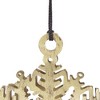 Gulches Set of 12 Exquisite 3.5"x3.5"Iron Snowflake Hanging Ornaments,Timeless Home Decor Accents for Christmas Trees and Year,Round Rustic Displays - 4 of 4