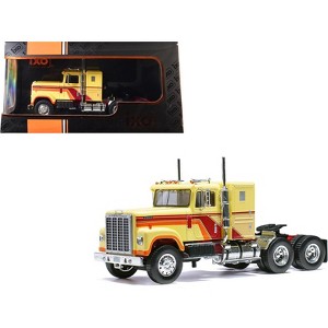 1980 International Transtar 4300 Truck Tractor Beige with Red and Orange Stripes 1/43 Diecast Model Car by IXO Models - 1 of 4