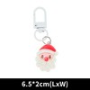 Unique Bargains Christmas Keychain Lobster Clasp Alloy Resin Multicolor 1 Pc - 2 of 3