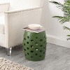 Amaissa 15" Garden Stool - ACS4597 - Indoor/Outdoor - Moss Green - Safavieh - 2 of 4