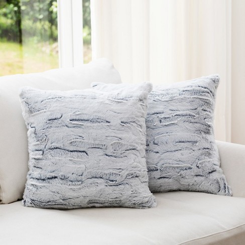 White textured online pillows