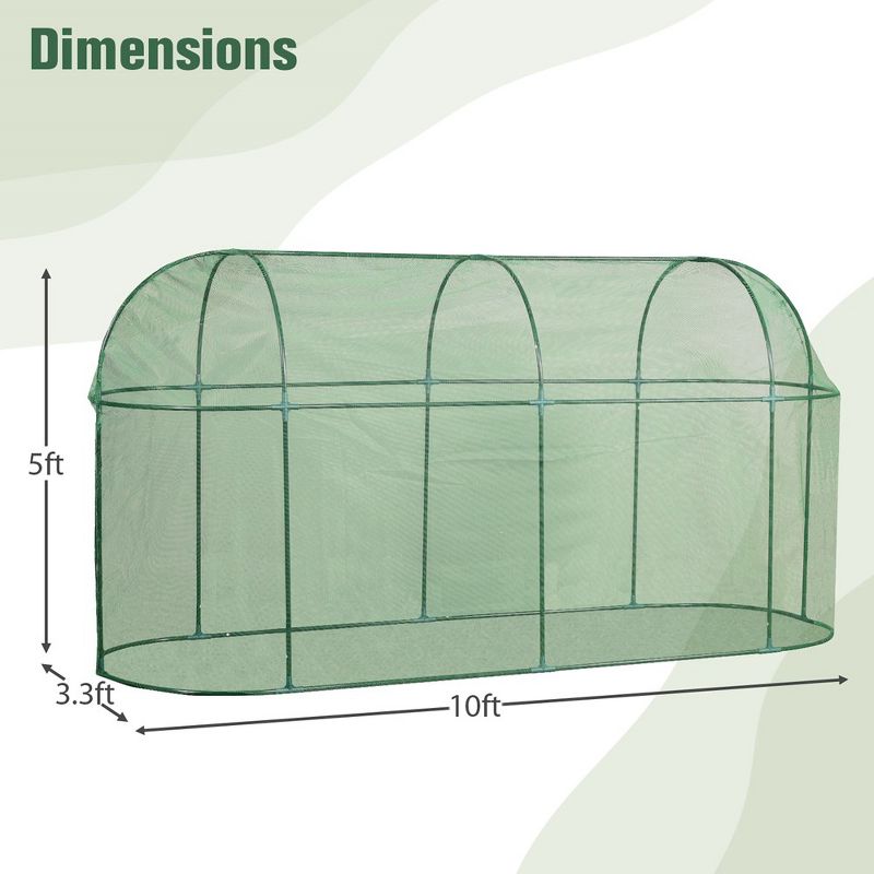 Aoodor Greenhouse Fruit Cage Netting Cover, 4 of 7