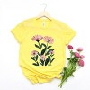 Simply Sage Market Pink Daisies Watercolor Short Sleeve Tee - 3 of 4