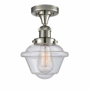Oxford - 1 Light Semi-Flush Mount In Traditional Style-11 Inches Tall and 7.5 Inches Wide - 1 of 1